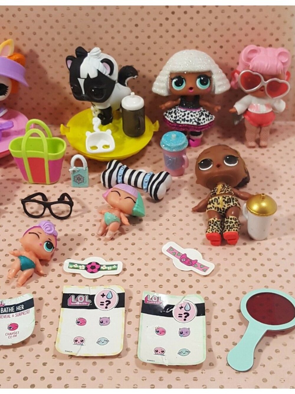 LOL Surprise Doll Bundle Lot 7 Dolls Pets Accessories MGA